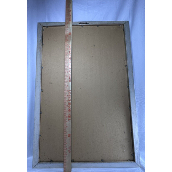 Vintage Paint by Number -The Blue Boy 31” x 21” White & Gold Frame Reproduction - Picture 9 of 12